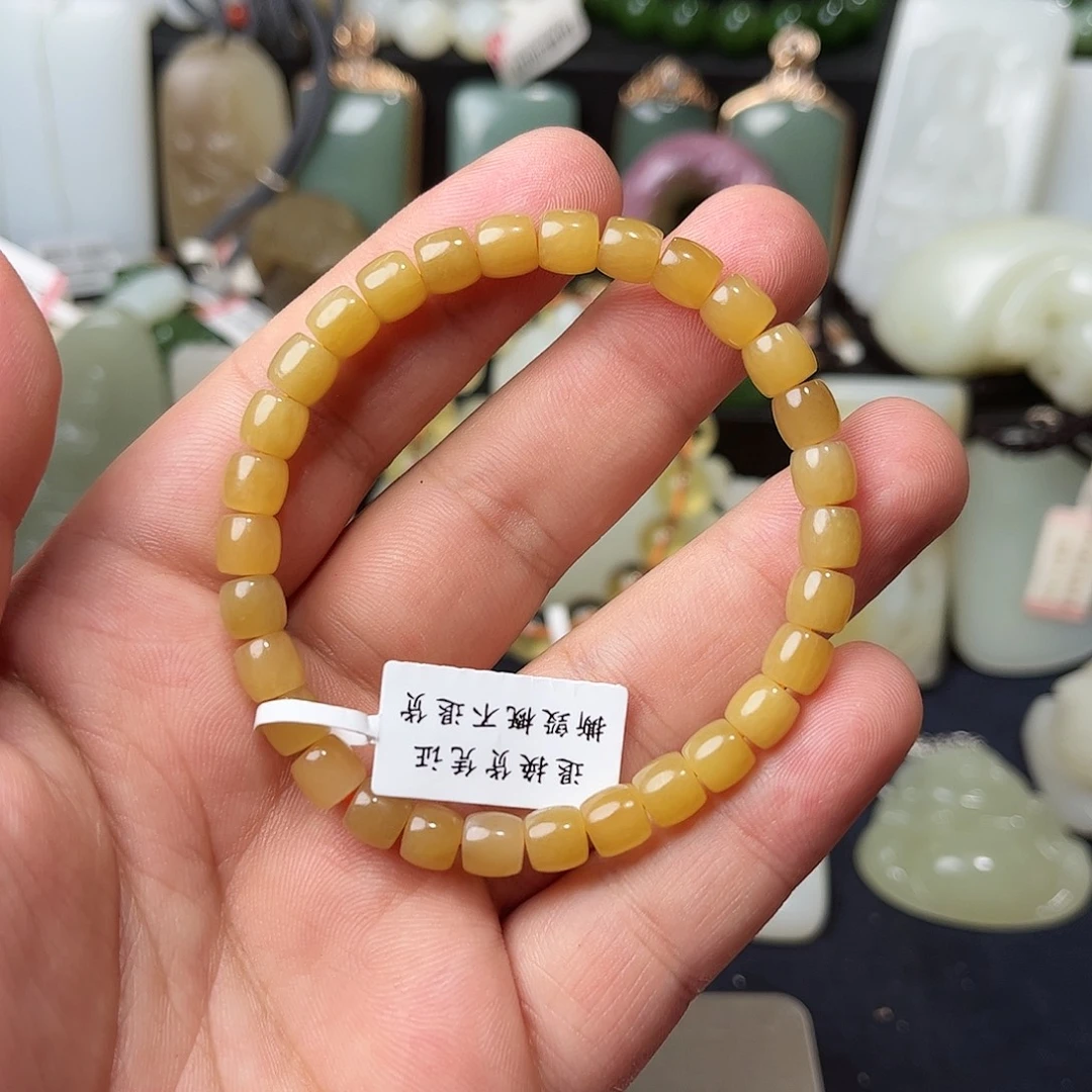 和田玉未镶嵌手链17