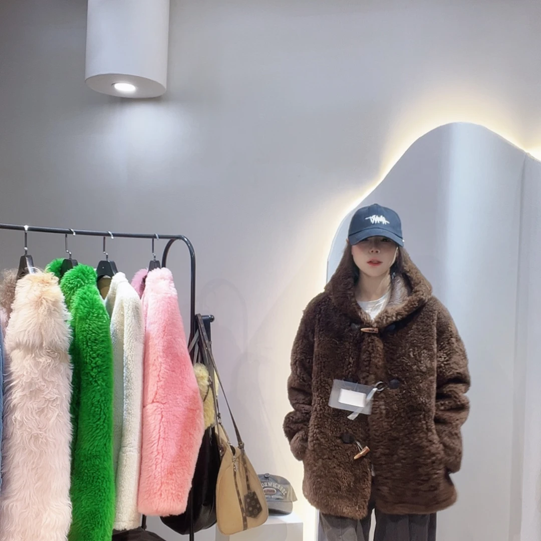 真皮皮毛一体外套222-165