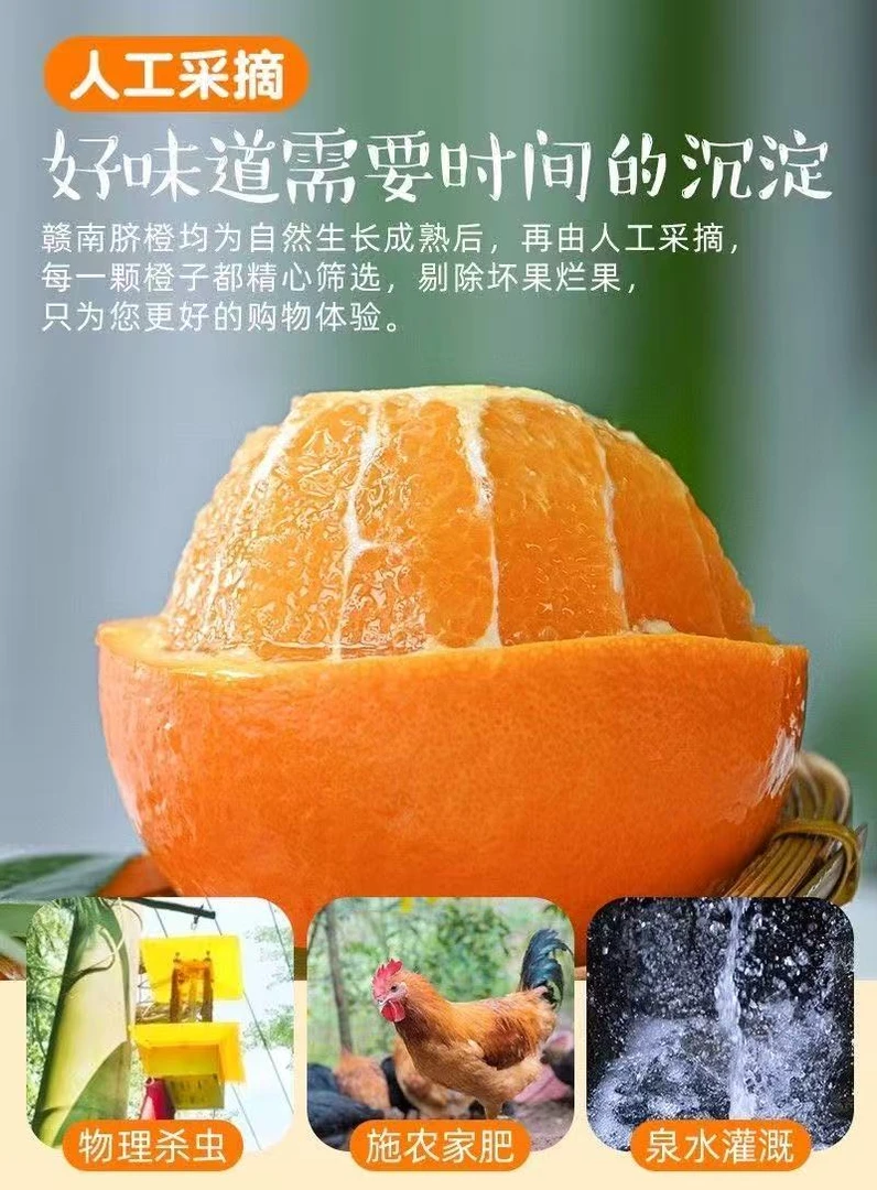 【福利】【花皮】正宗江西赣南脐橙新鲜橙子农家自产整箱批发花麻果
