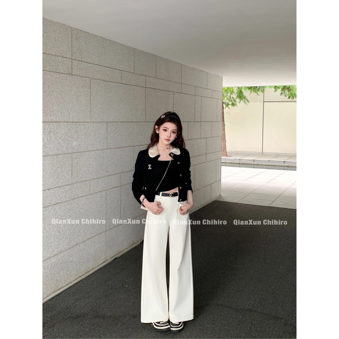 「甜乖coco」秋冬时尚休闲洋气百搭减龄小众设计感毛衣QXQ5MY7158A