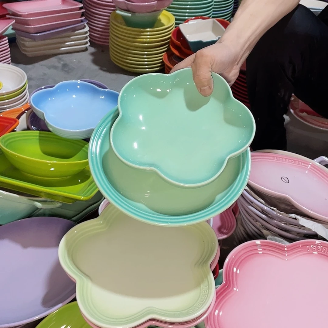 瓷片微瑕陶瓷餐具2个装