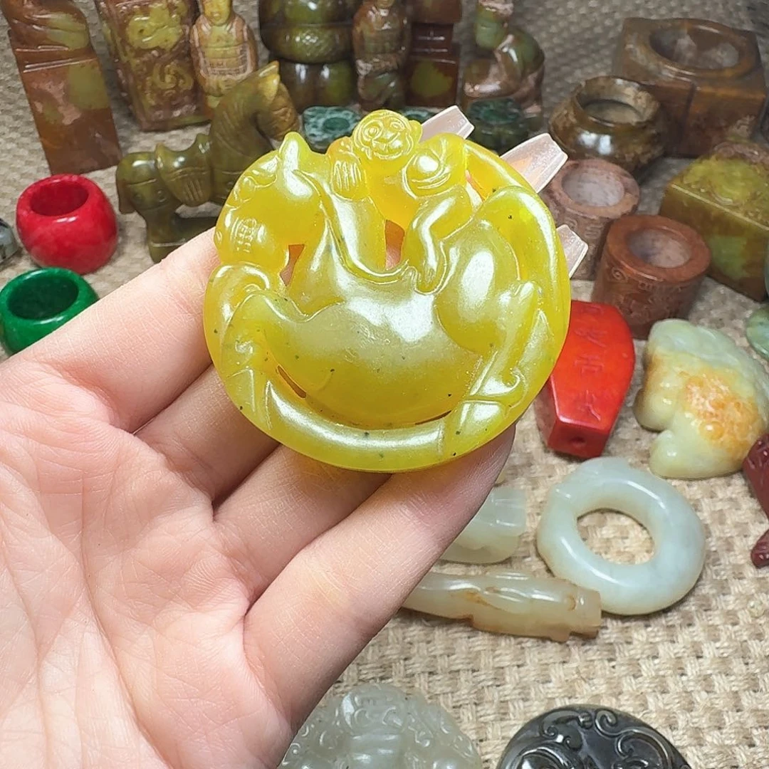 白玉菩提吊坠挂件