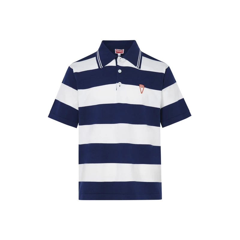 KENZO/肯佐早春男士经典棉质条纹短袖POLO衫 FD55PU3713CN