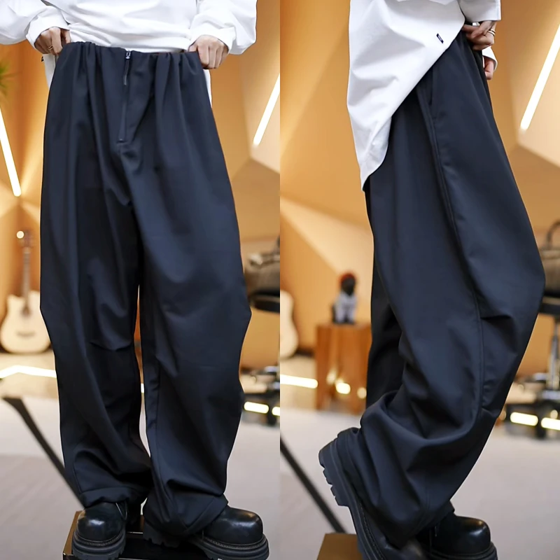 6833【外面防风防水哑光华夫格，内里加绒加厚】休闲裤 w249-25065