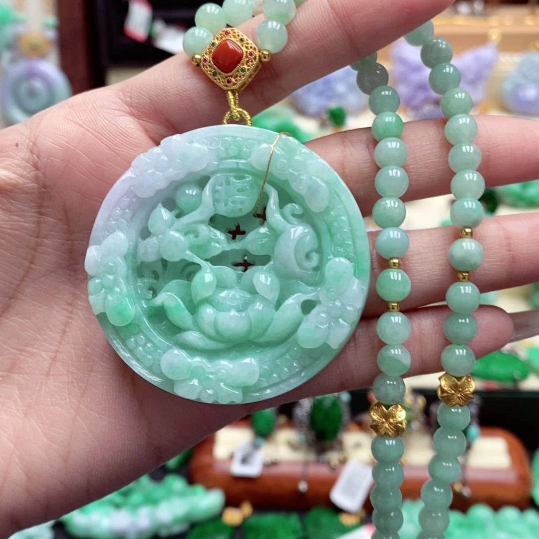 颈饰未镶嵌翡翠翡翠吊坠