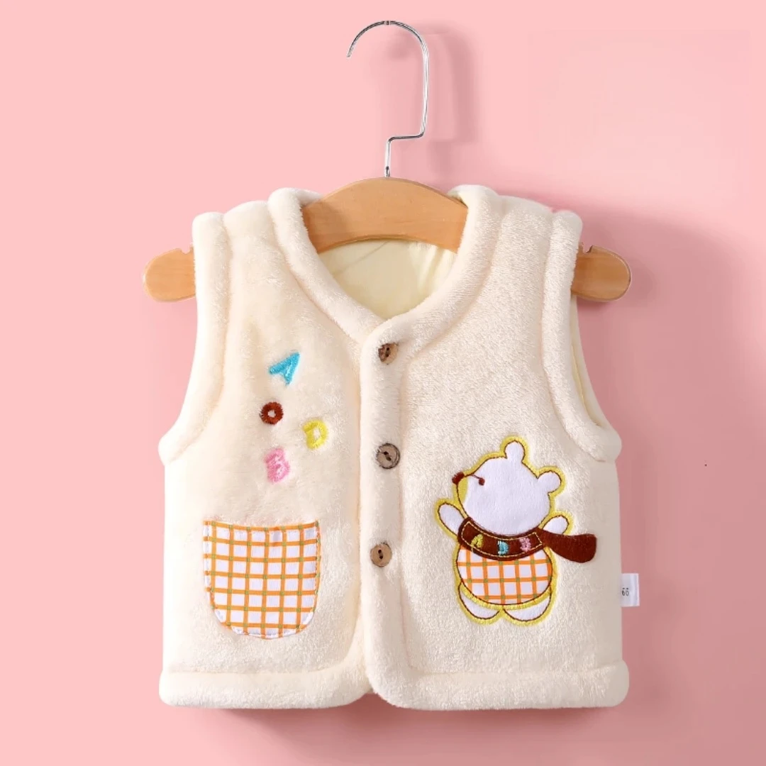 小孩幼儿马甲冬季外穿加厚加绒衣服男童女童新生宝宝坎肩保暖背心