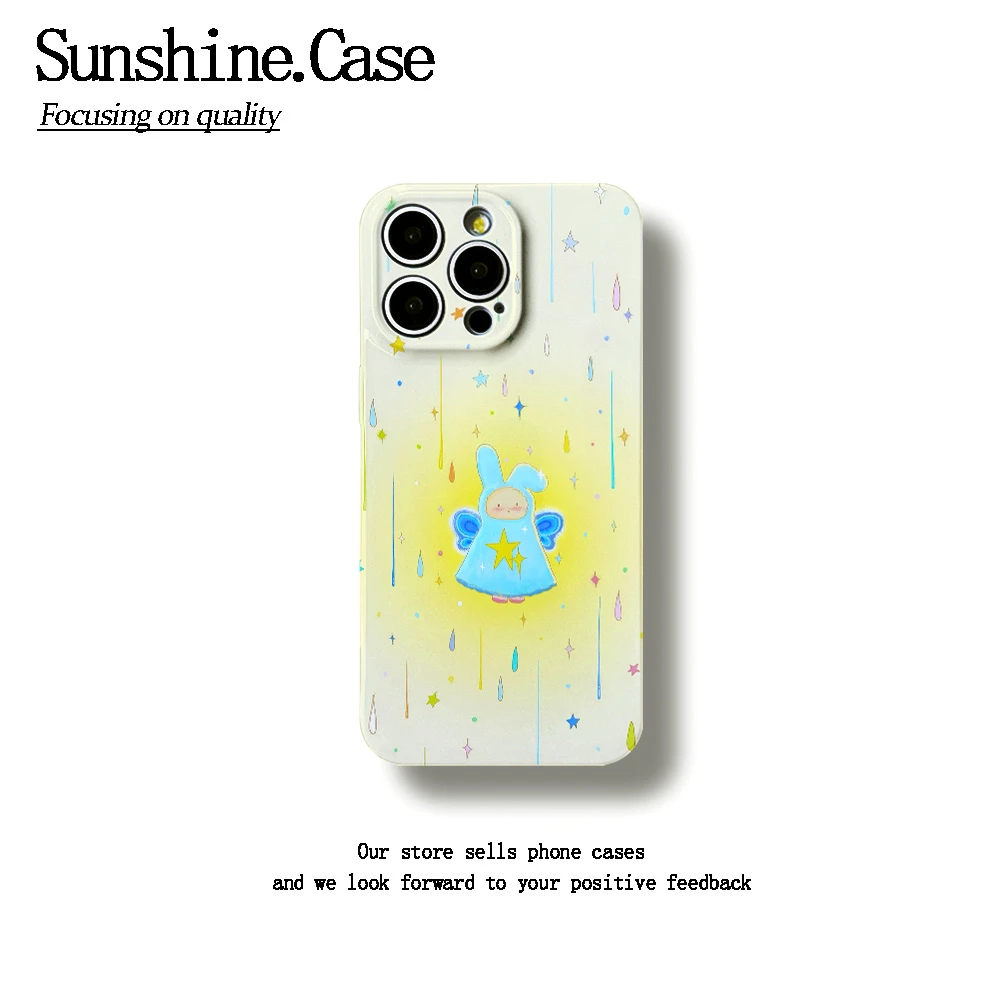 光雨小兔菲林软壳适用苹果oppo华为vivo小米荣耀创意手机壳防摔