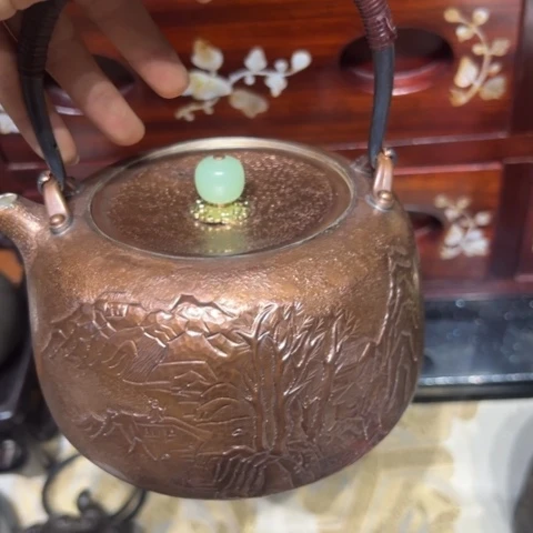 蜜安罐瓷香炉锡茶则
