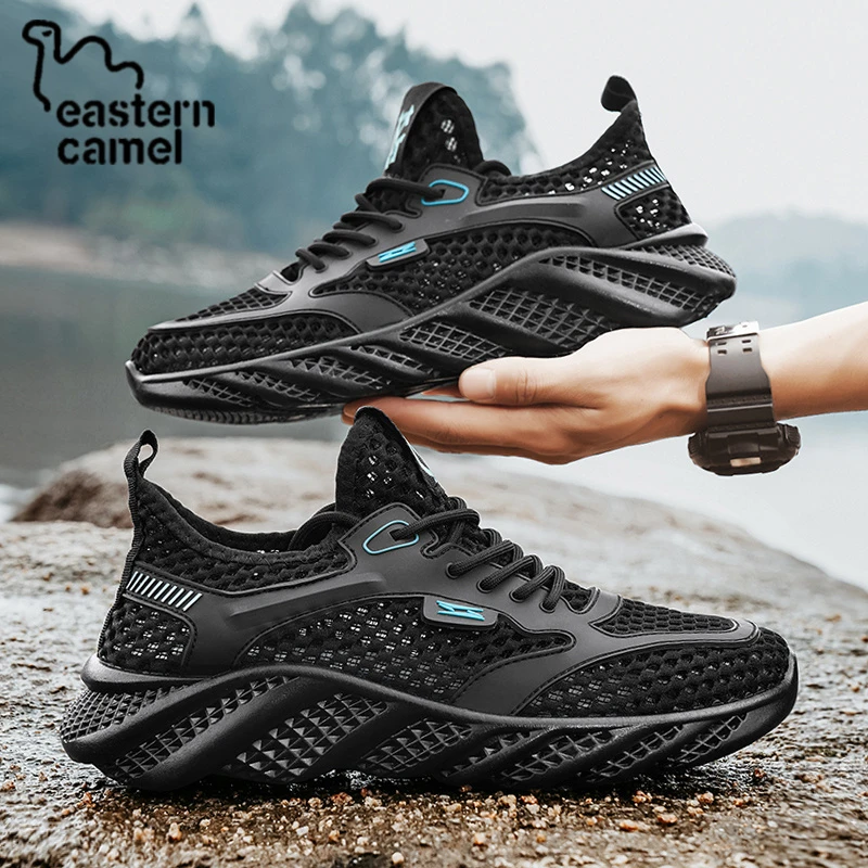 东方骆驼男鞋户外凉鞋溯溪涉水防滑网鞋夏季轻便透气外卖骑手雨鞋