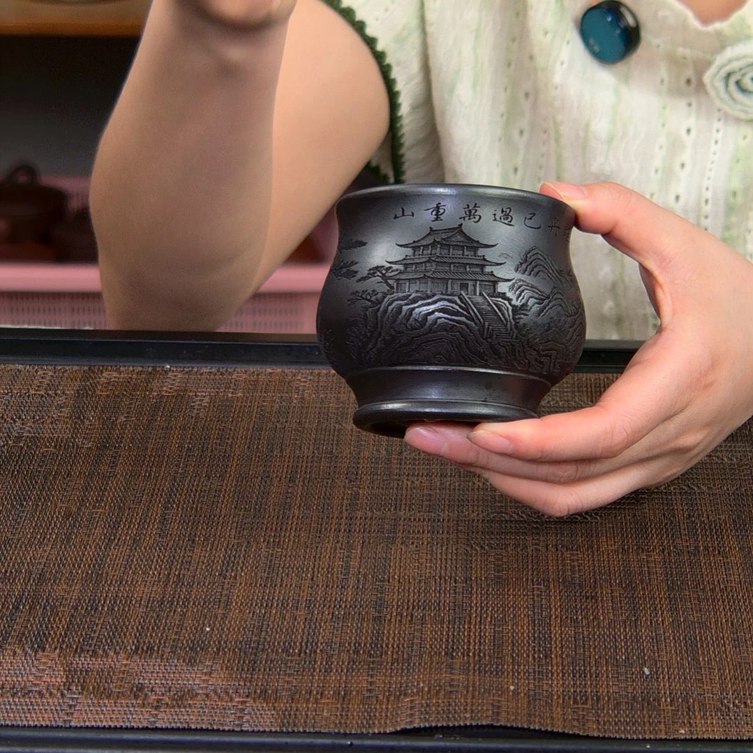茶杯紫砂高货放漏