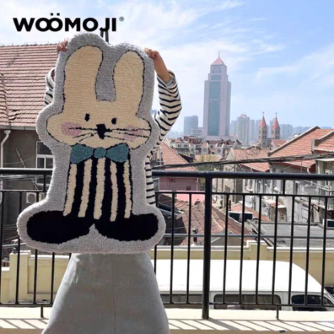 管家邦尼 小兔子60*90创意插画地毯