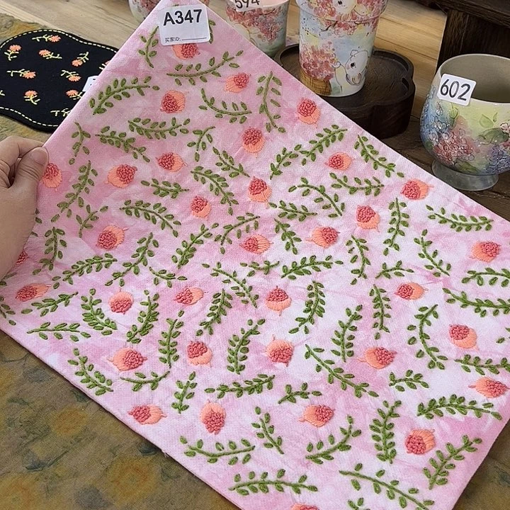 规格30.40刺子绣茶席