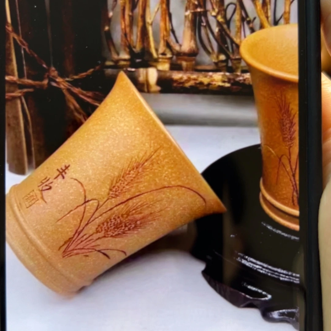 紫砂茶壶晓**1紫砂主人杯丰收