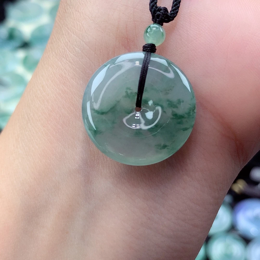 翡翠未镶嵌颈饰编号8尺寸22.2-5.5