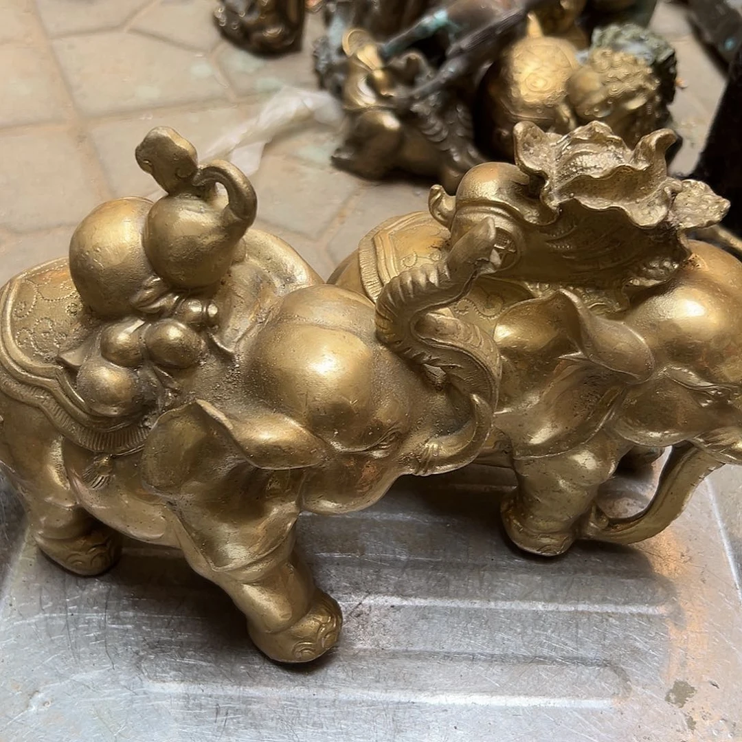 黄铜摆件，文房摆件工艺品晴***i