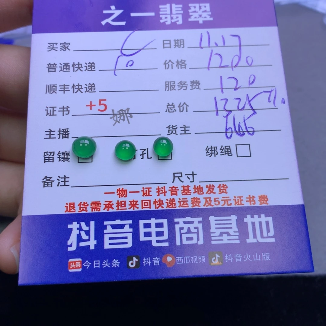 颈饰未镶嵌翡翠C****刘