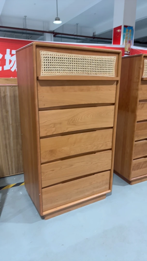 ysys樱桃木晴晓斗柜五斗橱收纳柜客厅五斗柜六斗柜