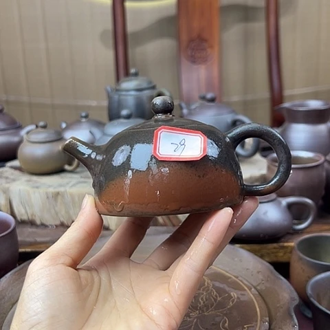 戬谷龙窑坭兴陶柴烧壶29