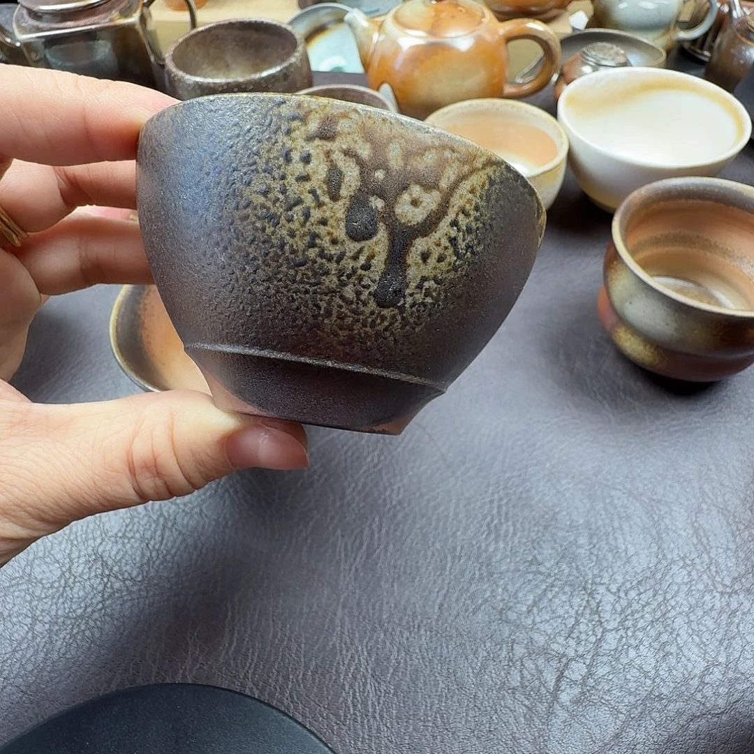 手工手作柴烧主人杯