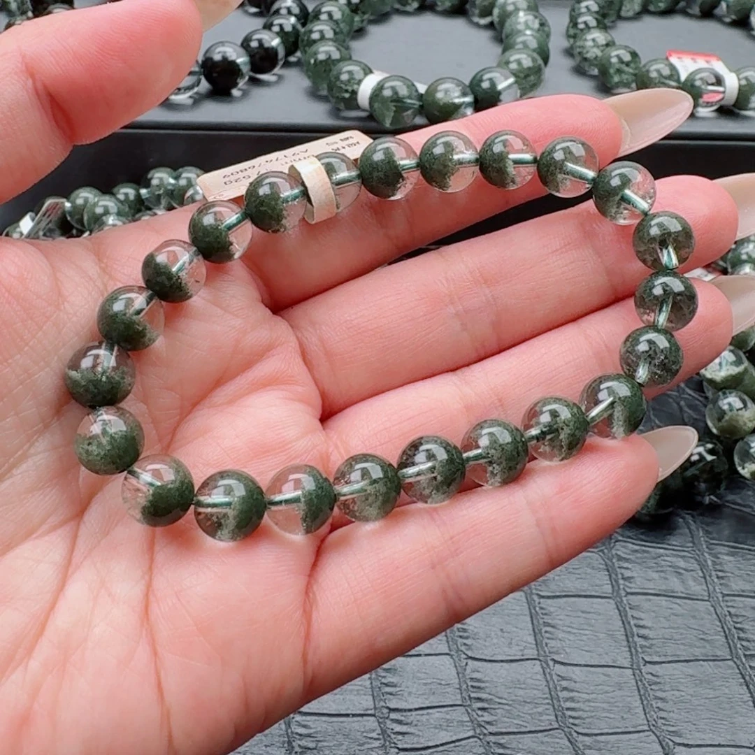 未镶嵌手链水晶绿幽灵毕业级