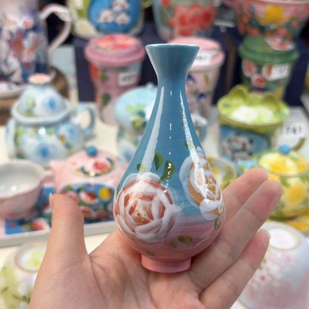 景德镇手绘高温釉下彩陶瓷茶具