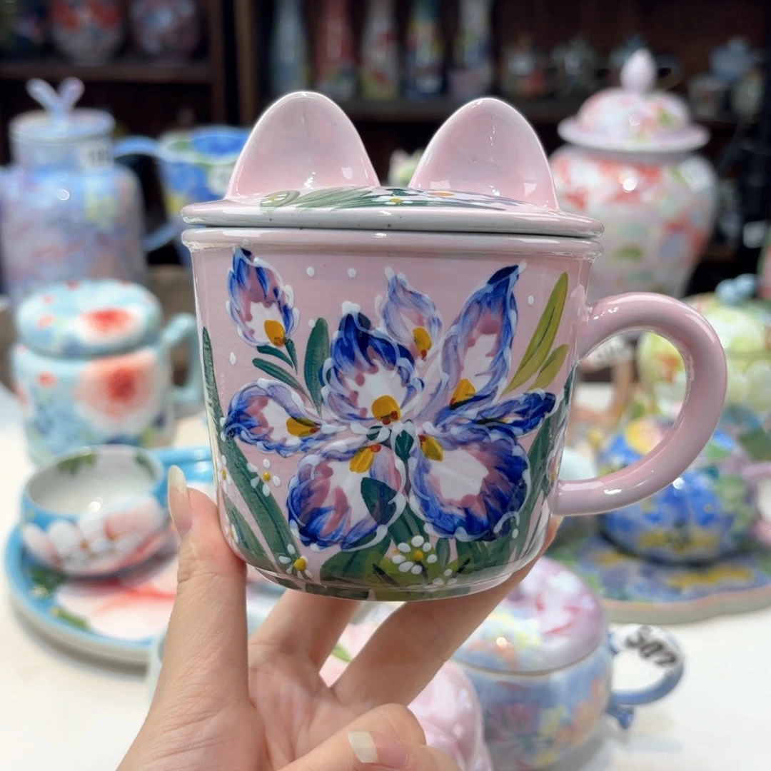 景德镇手绘高温釉下彩陶瓷茶具
