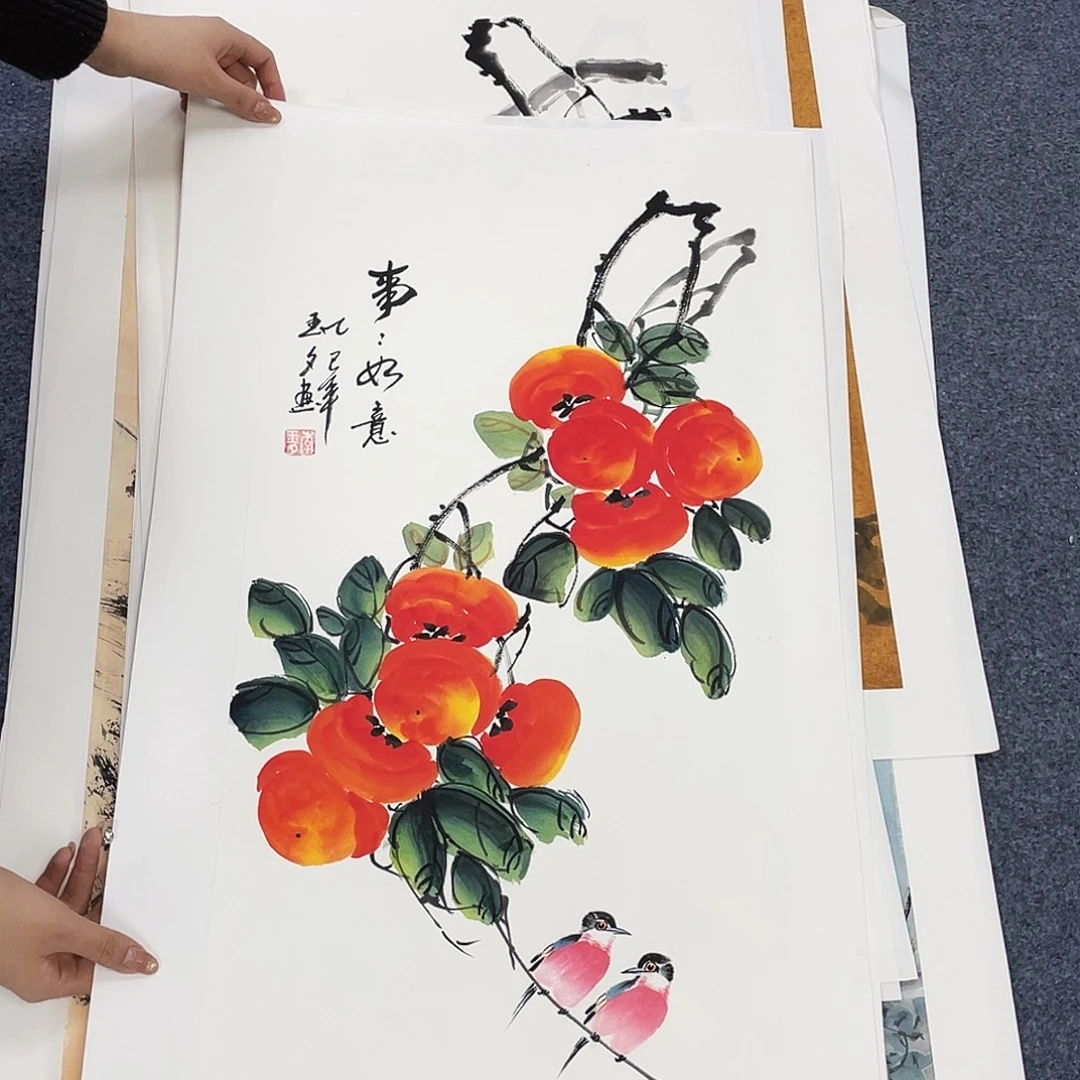 国画作品小姐姐放漏…