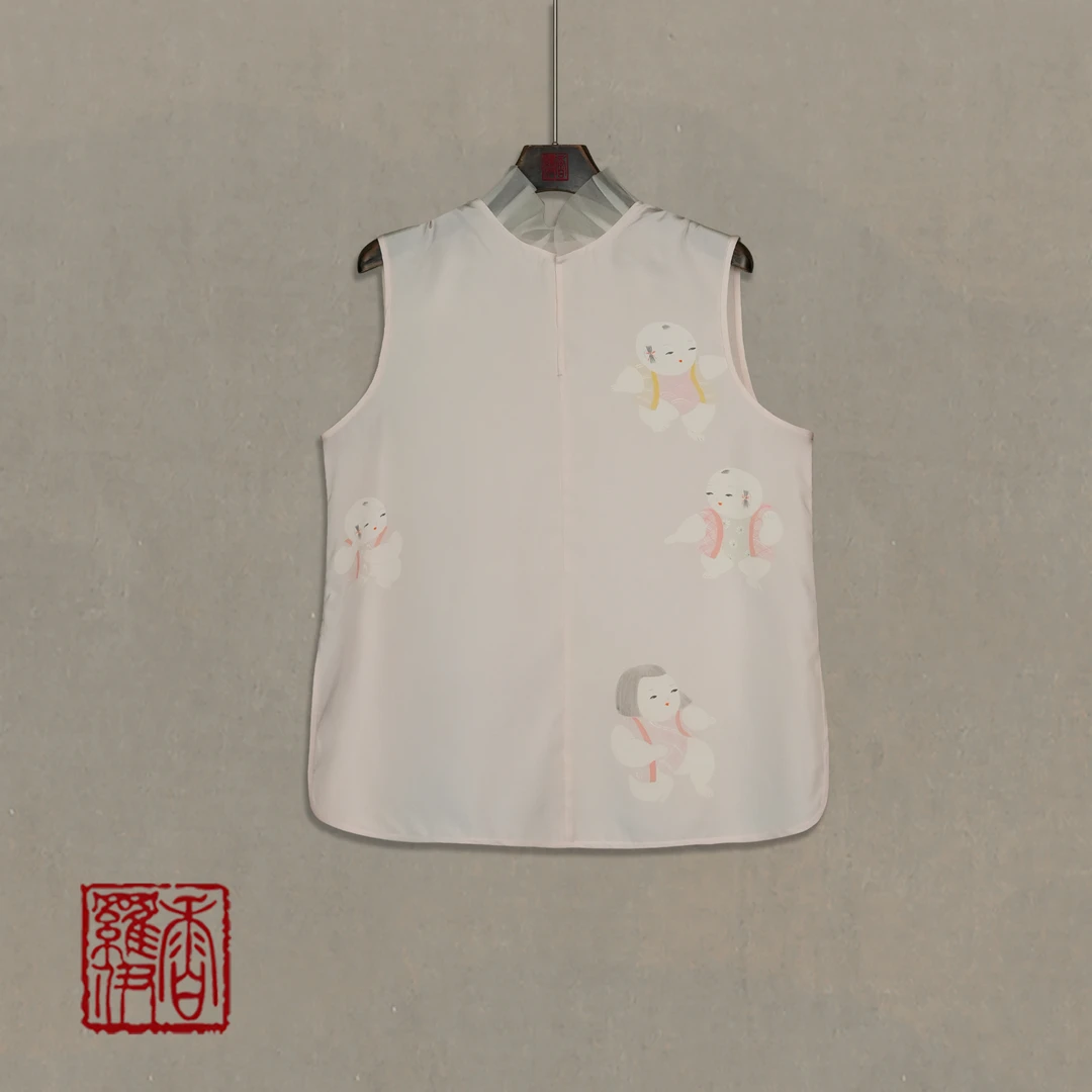 香罗伊【清童】传统古提花马夹