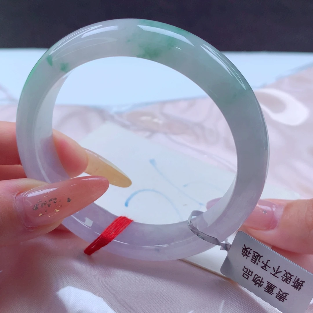 翡翠手镯未镶嵌天然缅甸翡翠A货手镯 26号