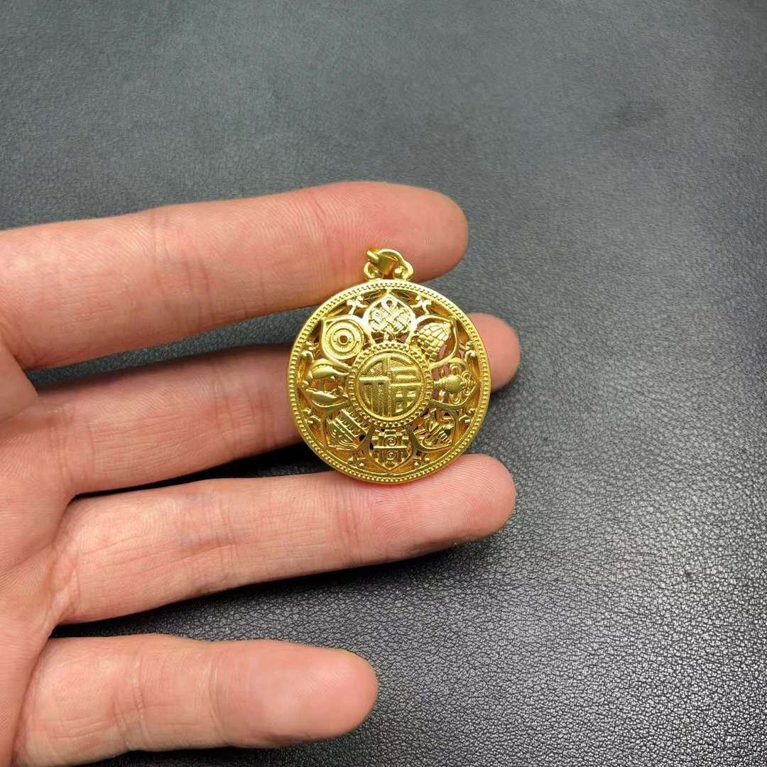 钛钢吊坠  2024年爆款八宝罗盘吊坠 E213—多样性发