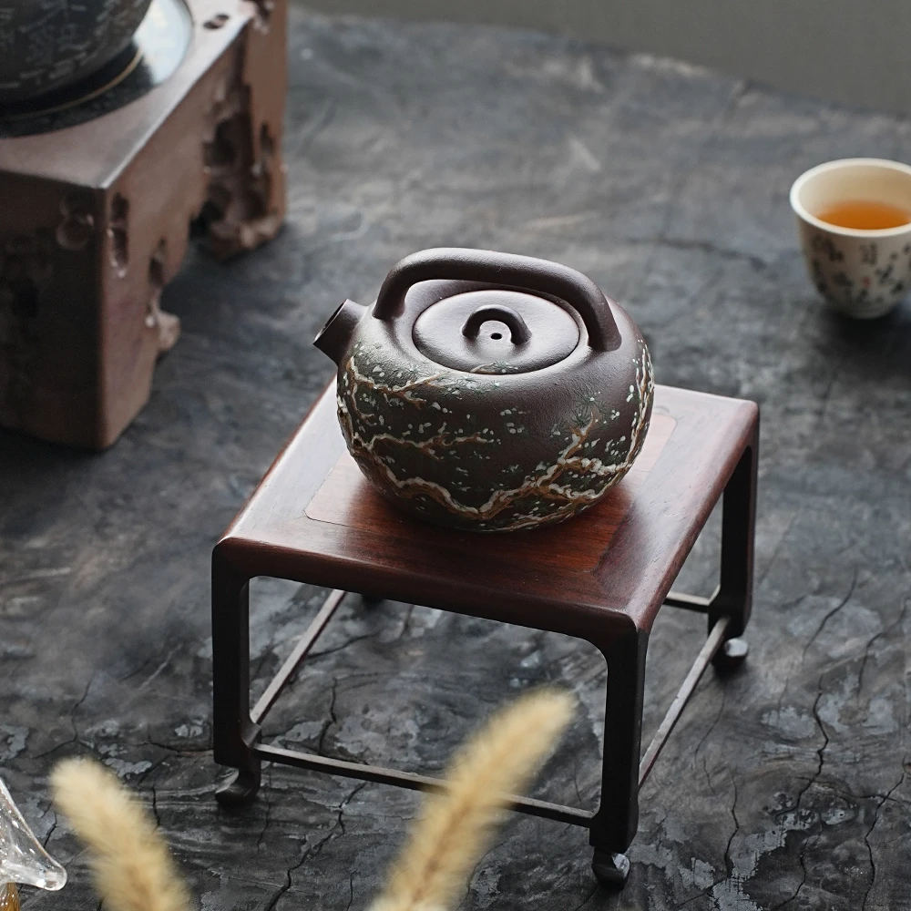 树屿集 | 《汤婆子》紫泥 泥绘版 125cc 紫砂 茶壶