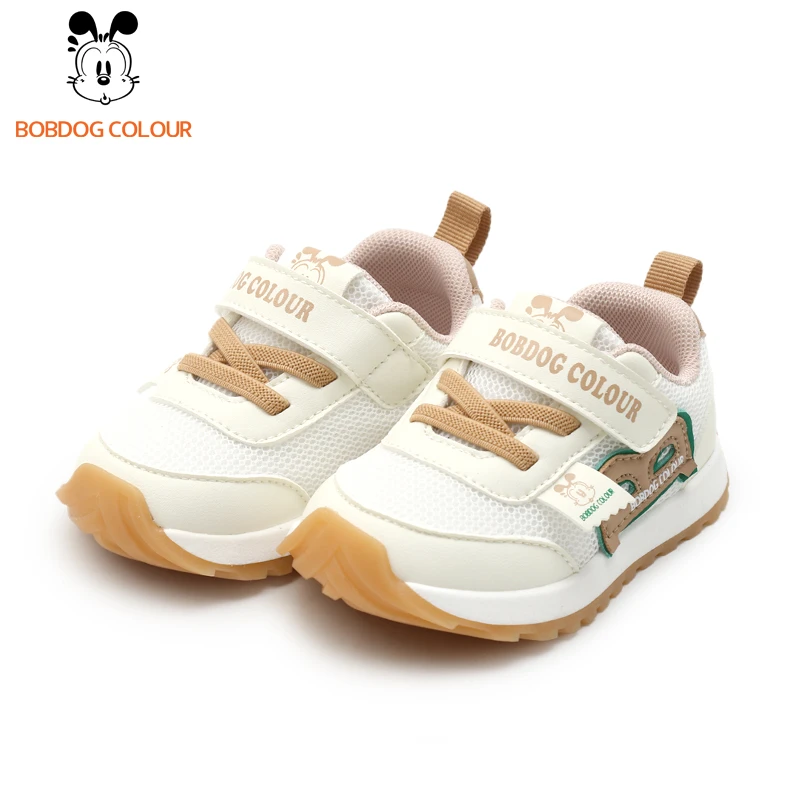 巴布豆【秋季单鞋】新款男女儿童宝宝休闲透气软底学步机能鞋5004