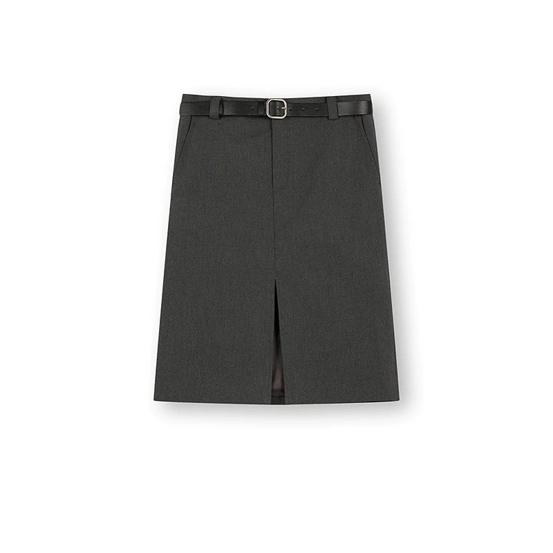 【商场同款】LILY冬新款女装通勤直筒裙半身裙123430C6213