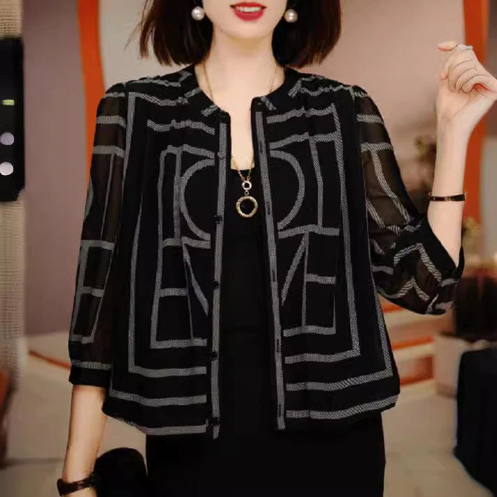 2024夏季新款时尚气质减龄百搭轻奢精品原版衬衫女装