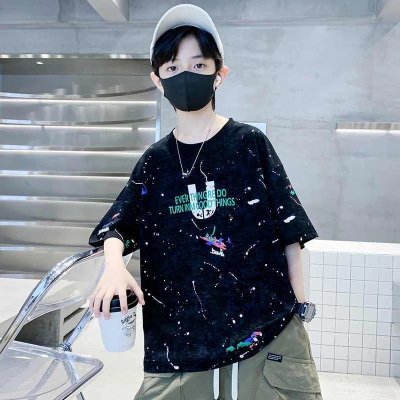 贝尔熊男童短袖t恤2025新款儿童夏装衣服男孩纯棉宝宝上衣童装