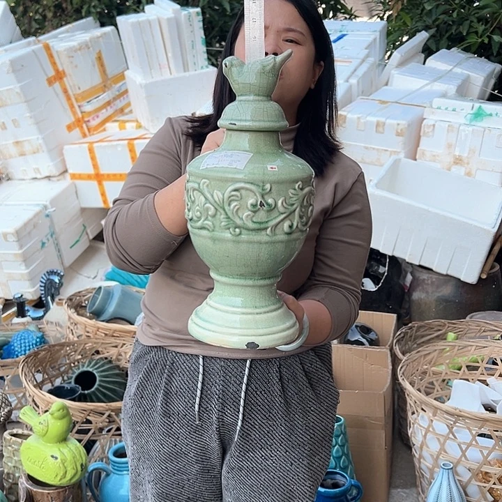 瓶高度39厘米口径6厘米微瑕捡漏