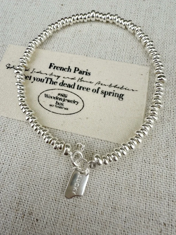 925银手链 手链s925纯银盘缠极简百搭简约大气甜美高级韩系重工