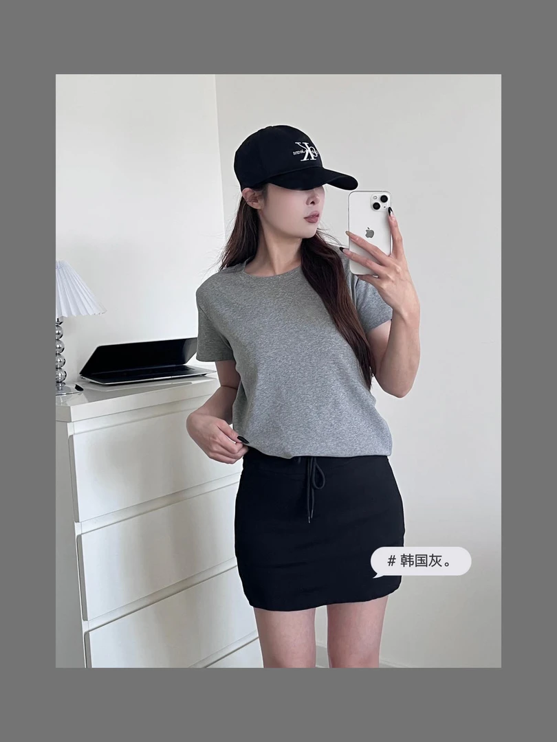 女士基础款棉T恤991