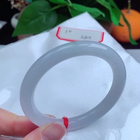 翡翠手镯未镶嵌   圆条54 