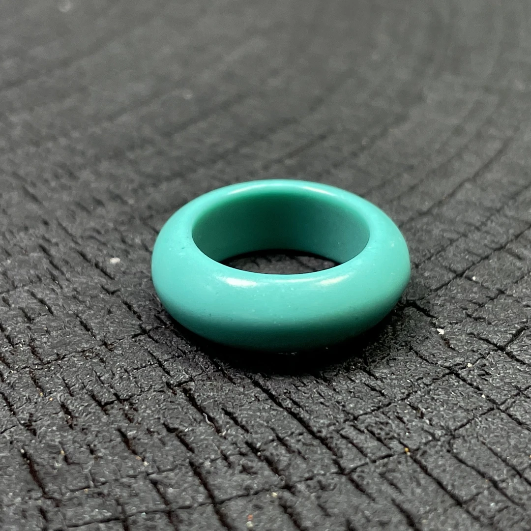 6710高瓷高蓝跑环文玩配饰10毫米散珠批发配星月菩提猴头戒指