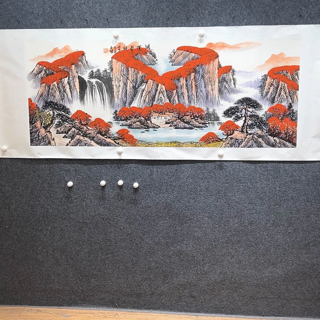 国画知鱼之乐纯手绘