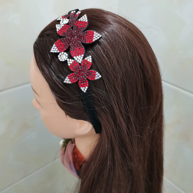 头饰水钻发箍发卡头箍气质宽边带齿防滑压碎发发窟成人发饰发夹