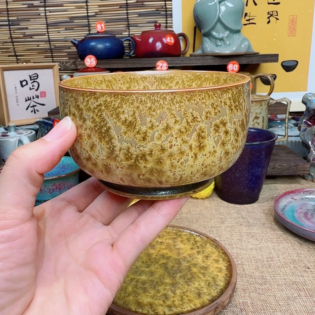 垕瓷甄金饭碗手工