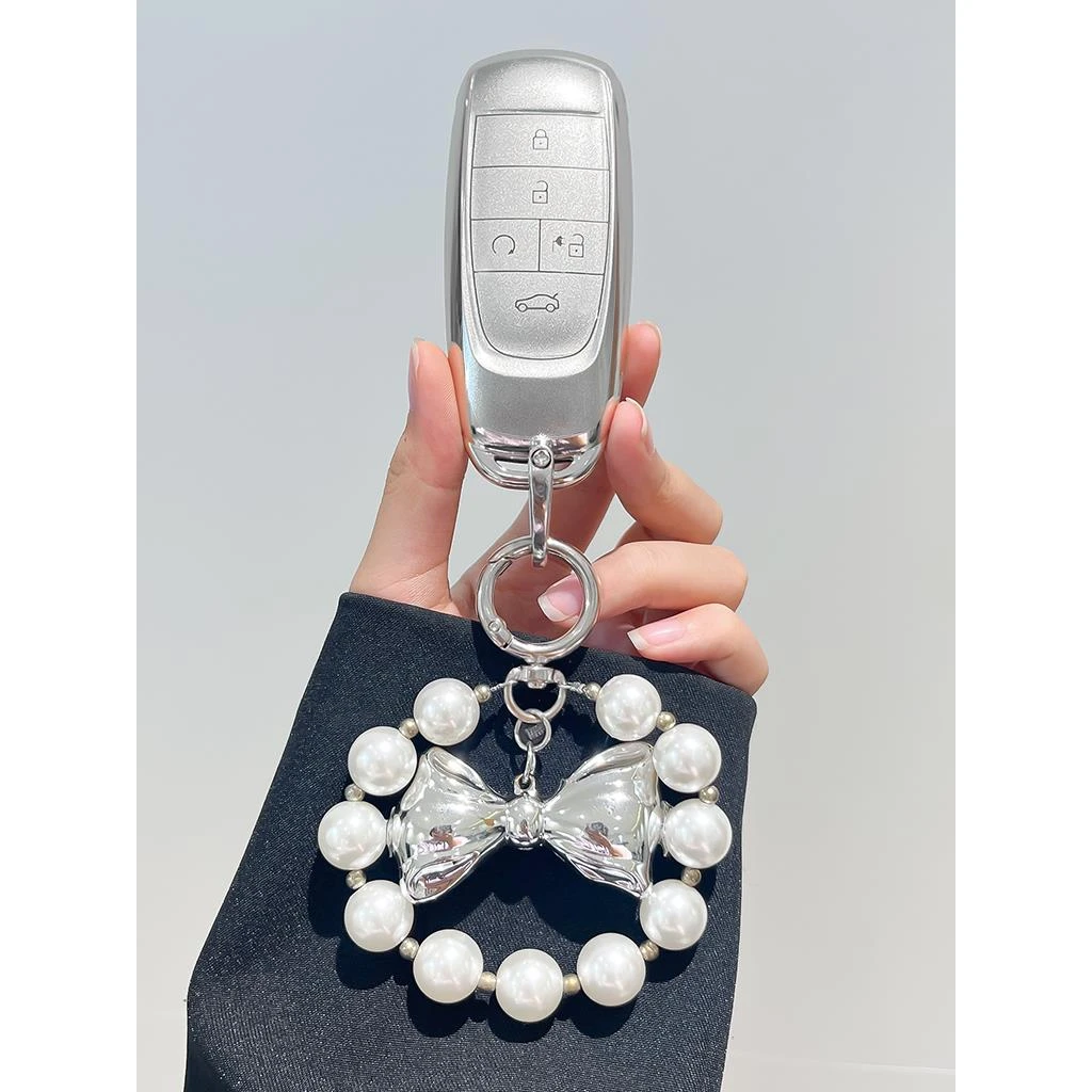 适用广汽传祺埃安y钥匙套plus埃安s魅580埃安v适用高档smax钥匙壳