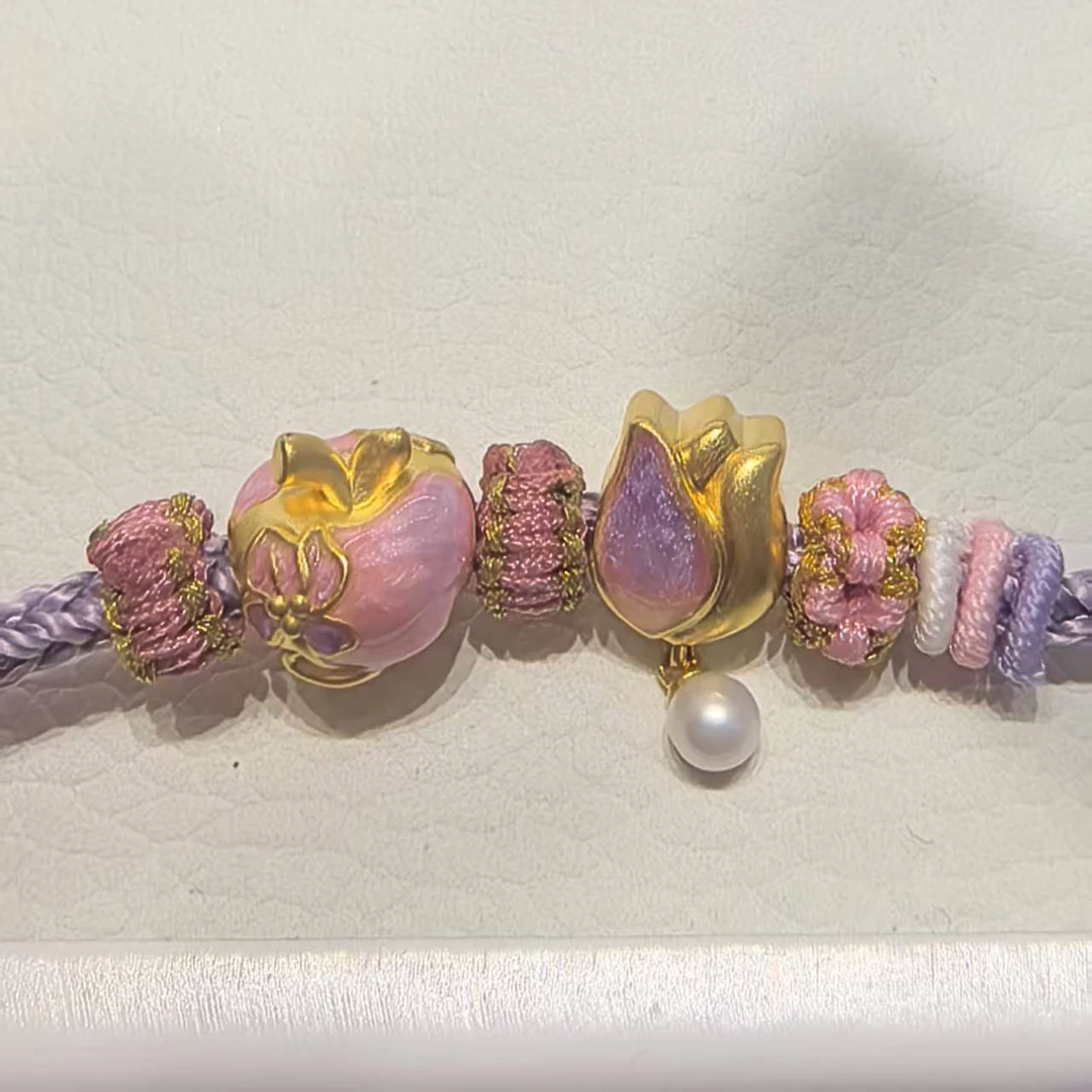 周大生足金腕美串珠