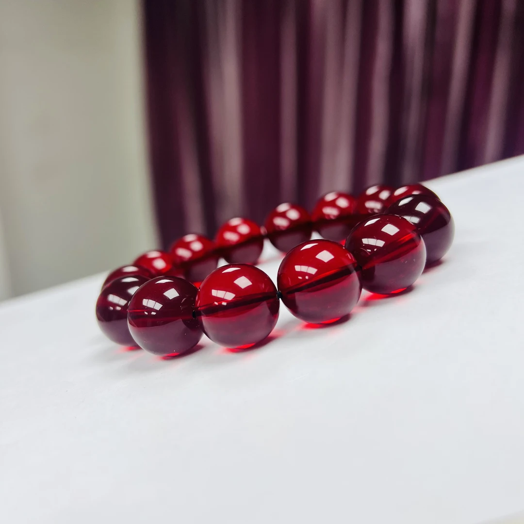 A154鸽血红16mm单圈手串多样性发一