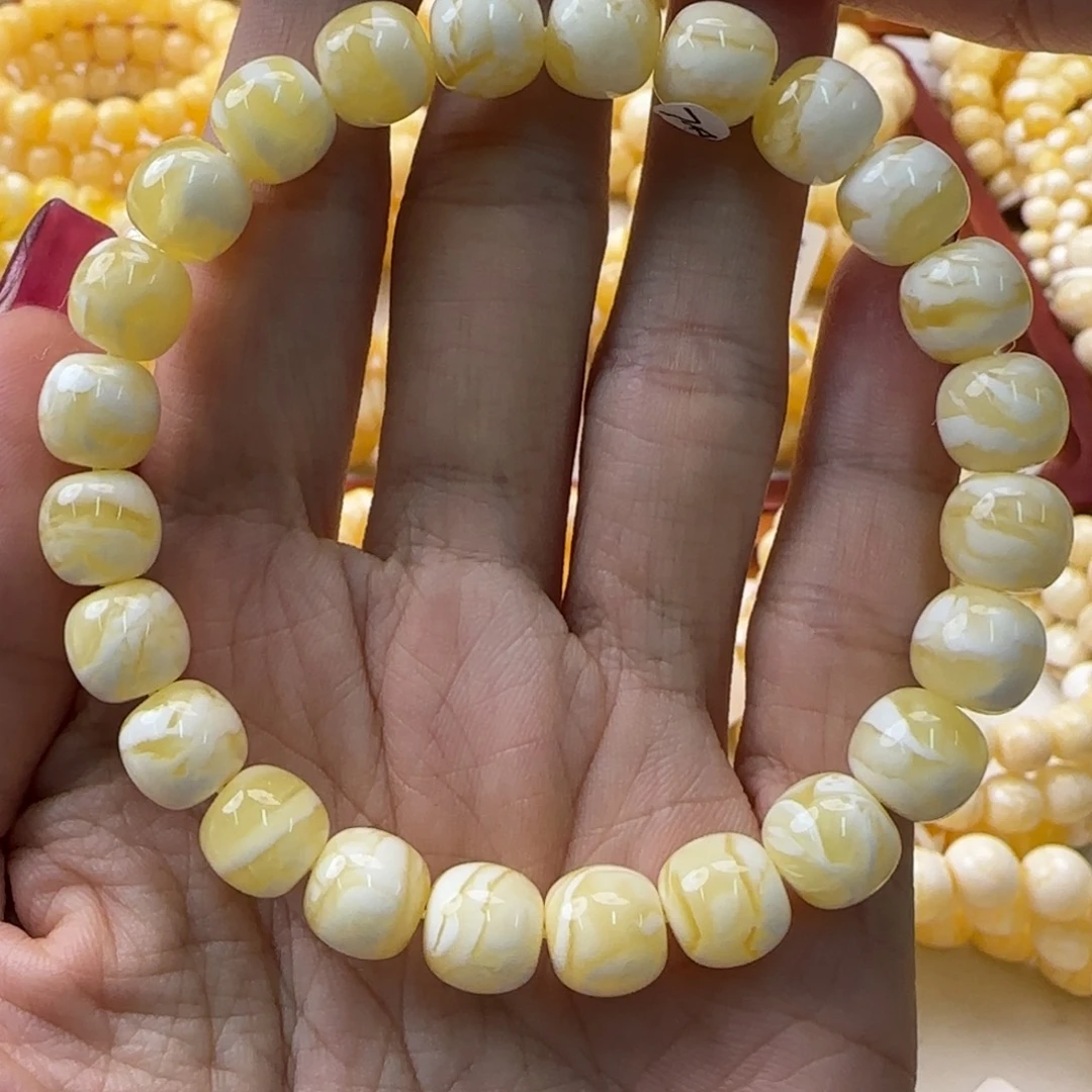 琥珀未镶嵌手链蜜蜡手串