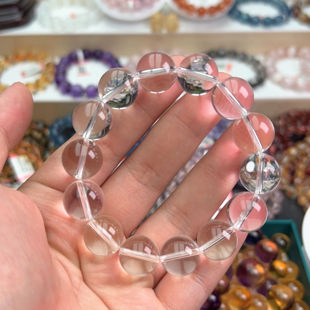 水晶手链未镶嵌双A白水晶14