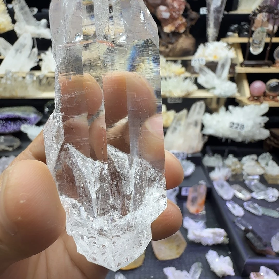 花***_石材天然水晶摆件