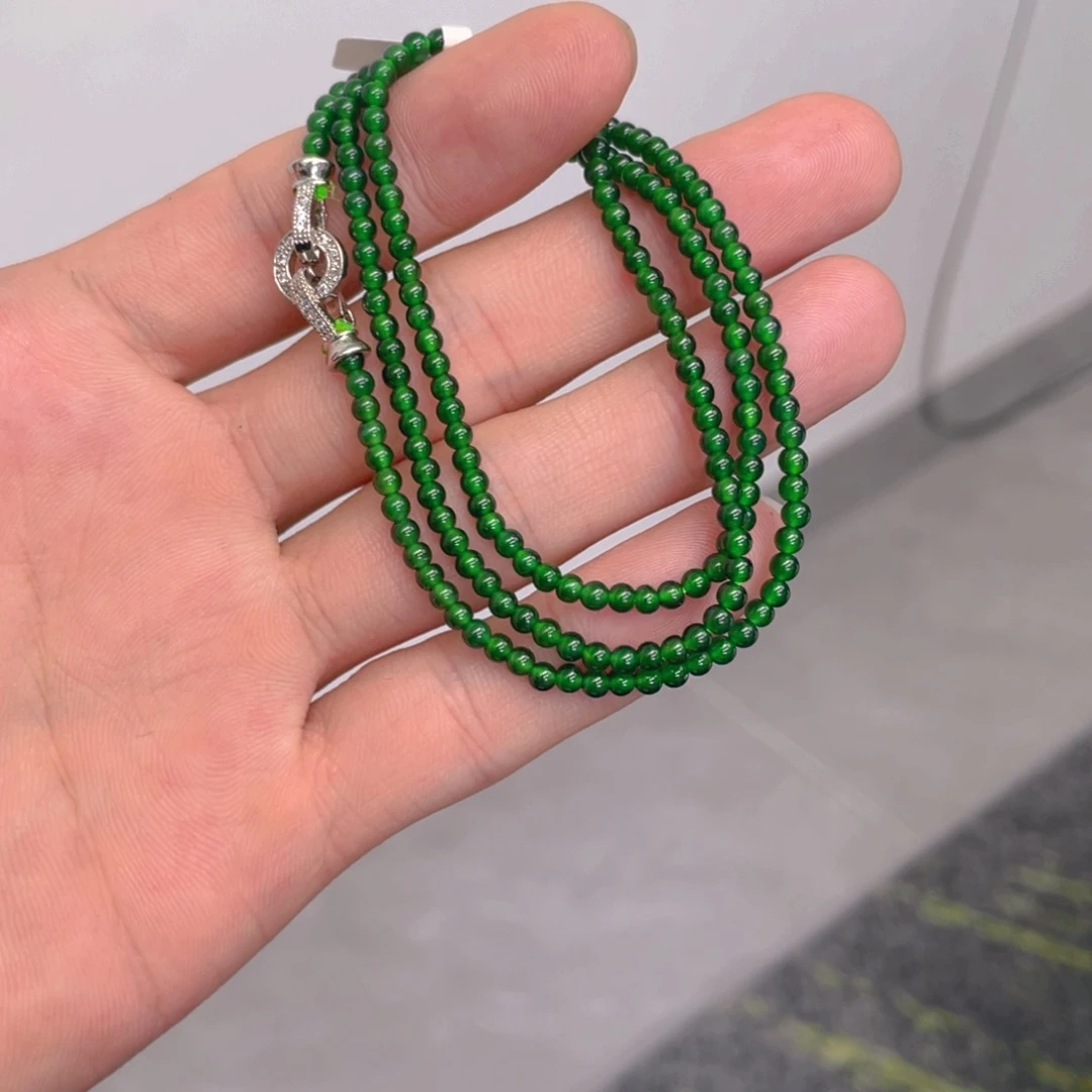翡翠未镶嵌项链天然翡翠